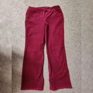 Maroon corduroy pants